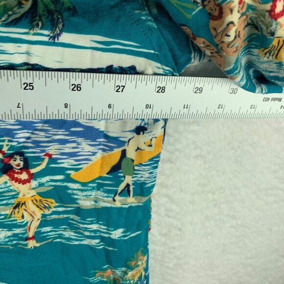 Cherokee Waikiki Wear Mens Button Down Short Sleeve Hawaiian Shirt Size 2XL 9266 - Picture 3 of 7
